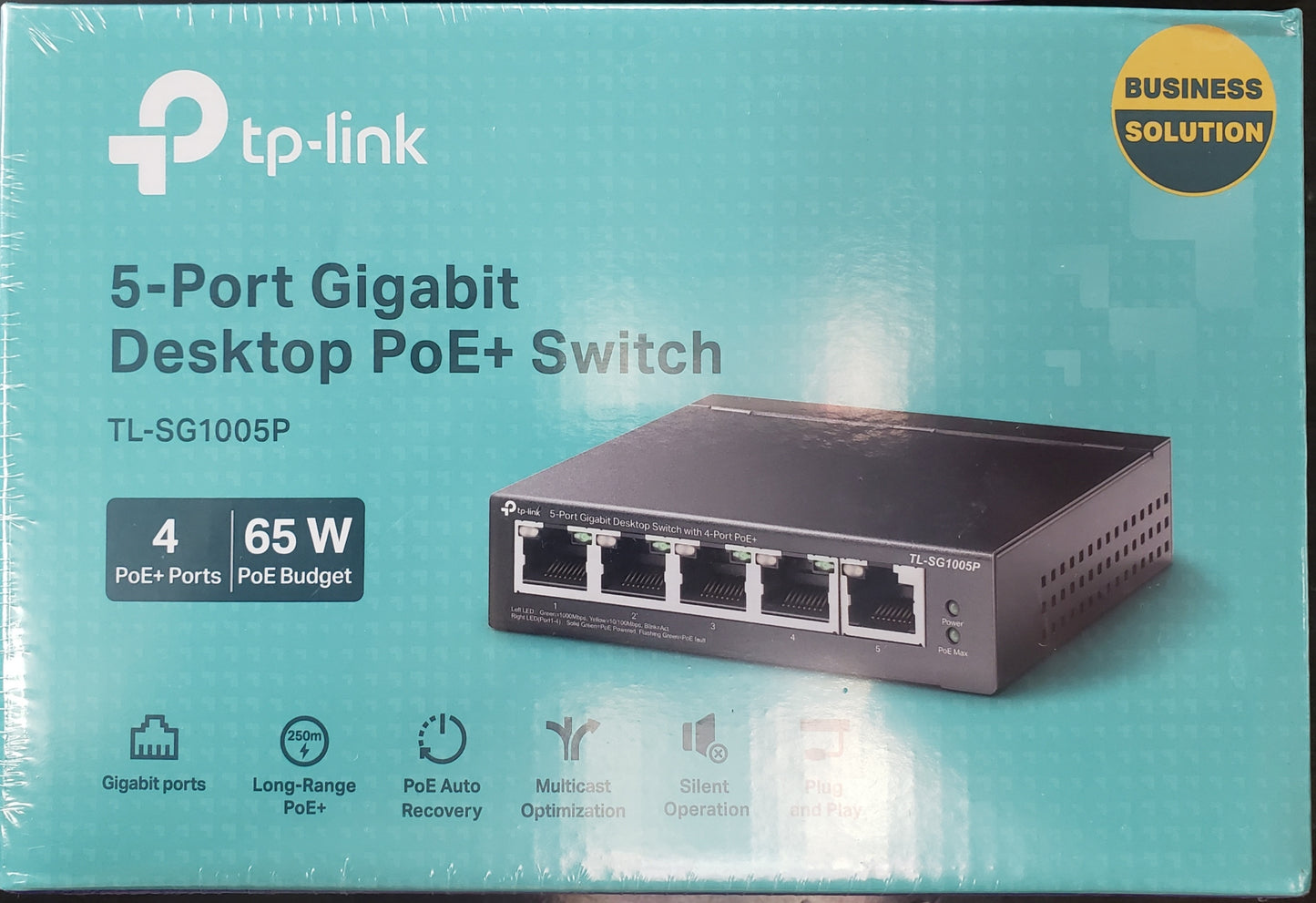 TP-Link 5-Port Gigabit Desktop PoE+ Switch | TL-SG1005P