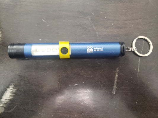 Nerd Nation Flashlight Magnet Keychain